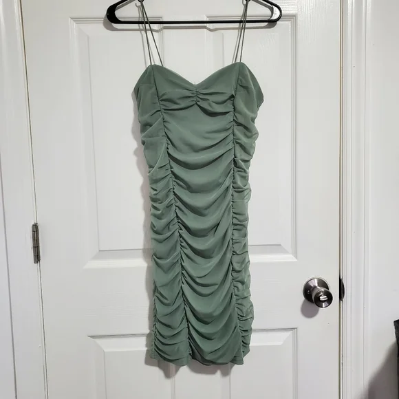 sage green mini dress formal Cosmo Mini Dress Sage | Green | Womens main image 0